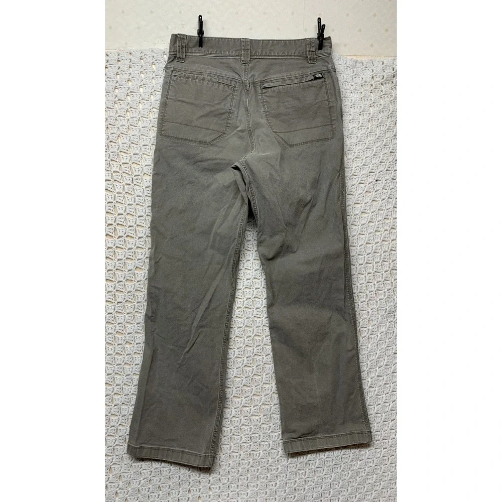 The North Face Mens‎ Canvas Jeans Mens 32 X30 Gray 4 Pocket Outdoor Hiking Work